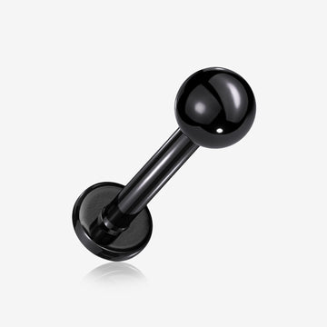 Blackline Basic Ball Top Threadless Push-In Steel Labret